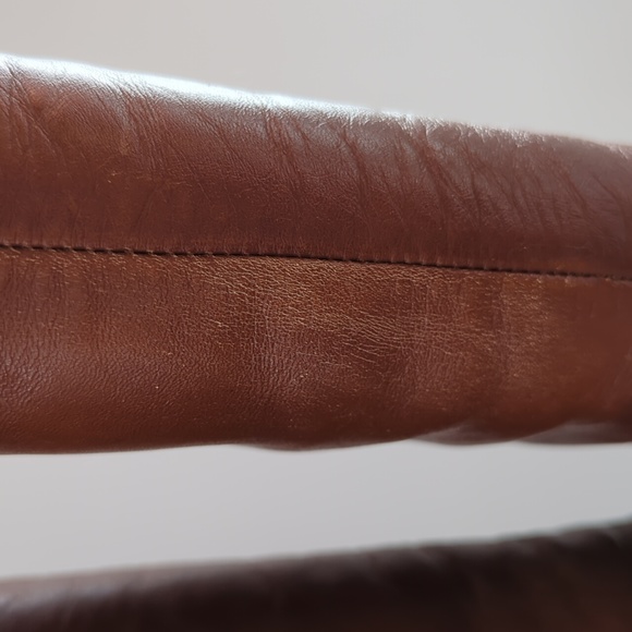 Vintage 70's 80's Tall Cognac Brown Heeled Boots - Picture 4 of 14